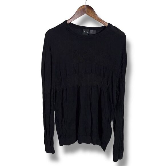 Black Armani Exchange Crewneck Sweater Size XL - Picture 1 of 6